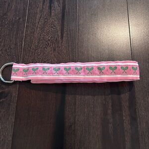 Pink Tennis Racket ribbon belt